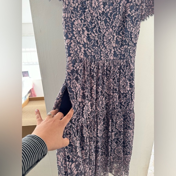 Eliza J Floral Lace Fit-and-Flare Dress - Picture 10 of 10